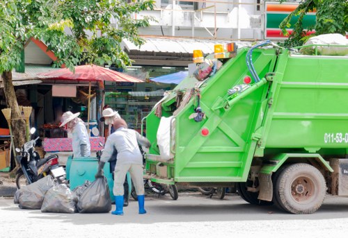 Demolition waste removal process and equipment